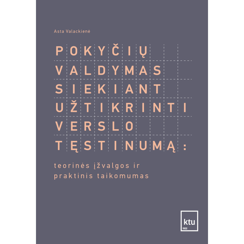 Pokyčių valdymas siekiant užtikrinti verslo tęstinumą: teorinės įžvalgos ir praktinis taikomumas