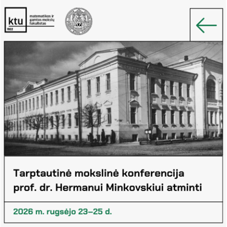 Registration Fee for The International Scientific Conference Dedicated to the Memory of Prof. Dr. Hermann Minkowski