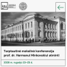 Registration Fee for The International Scientific Conference Dedicated to the Memory of Prof. Dr. Hermann Minkowski