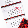 Three-panel wall calendar 2027 ("SUNSET")