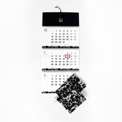 Three-panel wall calendar 2027 ("NIGHT")